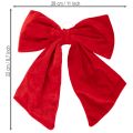 Röd dekorativ rosett som juldekoration, 28 cm, 3 stycken | Floristik24.se