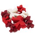 Dekorativ rosettmix dekoration jul och pyssel 5 cm 48 st | Floristik24.se