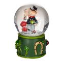 Lyckobringande snöglob med sotarefigur, 4 cm, 3 stycken | Floristik24.se