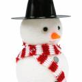Floristik24 Julgransdekoration snögubbe med hatt för upphängning H8cm 12st