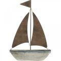 Floristik24 Deco segelbåt trä rost maritim dekoration 16×25cm
