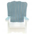 Floristik24 Dekorativ stol i trävit-turkosgrå H16cm