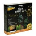 Floristik24 Solar trädgårdsljus rosa 22cm med 25 lysdioder varmvita