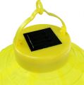 Floristik24 Lampion LED med solenergi 20cm gul
