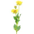 Floristik24 Konstgjorda växter konstgjorda solrosor konstgjorda blommor dekoration gul 64cm
