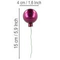 Mini julgranskulor på tråd, speglade bär, färgglada, 40 mm, 32 bitar | Floristik24.se