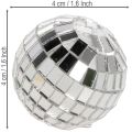 Dekorativa spegelkulor, festdekorationselement, silver, 2-4 cm, 50 stycken | Floristik24.se