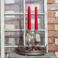 Koniska ljus 250/23 rubin (12 st.) | Floristik24.se
