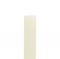 Enfärgade krämfärgade koniska ljus, 34 mm x 240 mm, 4 stycken | Floristik24.se