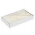 Enfärgade krämfärgade koniska ljus, 34 mm x 240 mm, 4 stycken | Floristik24.se