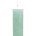 Taper Candles Enfärgade Ljusgröna 34mm x 240mm 4 st | Floristik24.se