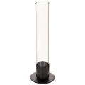 Floristik24 Konisk ljusstake med glascylinder. Enkel och tidlös. 31 cm