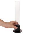 Konisk ljusstake med glascylinder. Enkel och tidlös. 31 cm | Floristik24.se