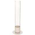 Floristik24 Modern konisk ljusstake med glascylinder och bas, 31 cm