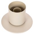 Modern konisk ljusstake med glascylinder och bas, 31 cm | Floristik24.se