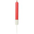 Metallljusstake på pinne, beige, H11cm, 4 stycken | Floristik24.se