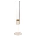 Floristik24 Modern 45 cm cylinderformad ljusstake i glas