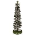 Floristik24 Ljusstake i julgransdesign, grön metall, 45 cm