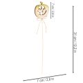 Dekorativ pumpa med ansikte Halloweendekoration, 31 cm, 12 stycken | Floristik24.se