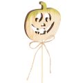 Dekorativ pumpa med ansikte Halloweendekoration, 31 cm, 12 stycken | Floristik24.se