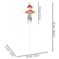 Blompålar fågelskrämma för blomsterarrangemang 37 cm 6 st | Floristik24.se