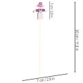 Träfågelskrämdekorationer, blandade färger, 30 cm, 12 bitar | Floristik24.se
