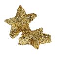 Floristik24 Stjärnglitter 1,5 cm för spridning av guld 144st