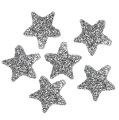 Floristik24 Stjärnglitter 1,5 cm för att strö silver 144st