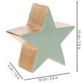 Dekorativ stjärnfigur, bordsdekoration, 10 cm, 3 delar | Floristik24.se