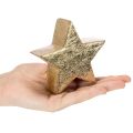 Dekorativt julstjärneställ för bord eller hylla, 10 cm, 3 stycken | Floristik24.se
