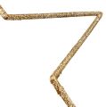 Floristik24 Stjärnsats för hängande guld, glimmer 17-32cm