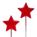 Floristik24 Stjärnor på tråd för att dekorera 5 cm röda 48st