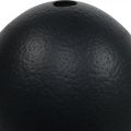 Strutsäggsdekoration utblåst påskdekoration svart Ø12cm H14cm | Floristik24.se