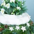 Floristik24 Scatter dekoration snöflinga glitter vit 5cm 48p