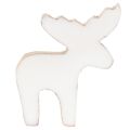 Dekorativ träfigur av älg, stående, juldekoration, 6 cm, 8 delar | Floristik24.se