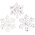 Floristik24 Scatter delar snöflinga, scatter dekoration iskristall 3,5cm 72st