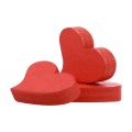 Floristik24 Scatter dekoration hjärtan dekoration trä hjärtan bordsdekoration röd 2cm 180st
