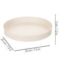 Rund dekorativ bricka för heminredning, 20 cm | Floristik24.se
