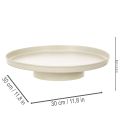 Dekorativt fat 30 cm metallfat för växtdekoration | Floristik24.se