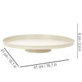 Dekorativ blomfat i metall, rund, 41 cm, bordsdisplay | Floristik24.se