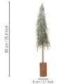 Konstgjord julgran med fot, frostad, som vinterdekoration, 90 cm | Floristik24.se