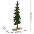 Dekorativ julgran på träbas, borddekoration, jul, 46 cm | Floristik24.se