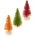 Floristik24 Konstgjord julgran med träfot, liten, 16 cm, 6 stycken