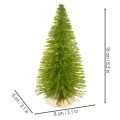 Konstgjord julgran med träfot, liten, 16 cm, 6 stycken | Floristik24.se