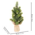 Konstgjord julgran i jutesäck, liten bordsdekoration, minijulgran, 38 cm | Floristik24.se