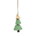 Floristik24 Julgransdekorationer, julgran att hänga, julgrön / naturlig H10cm L24cm 4st