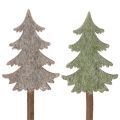 Floristik24 Dekorativ julgran på pinne för krukor och höga arrangemang, 45 cm, 6 stycken