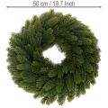 Konstgjord grankrans, grön, rund, 50 cm | Floristik24.se