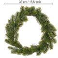 Konstgjord grangrön krans för dörrdekoration, 35 cm | Floristik24.se
