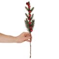 Konstgjord grangren med julgranskulor, 48 cm, 2 stycken | Floristik24.se
